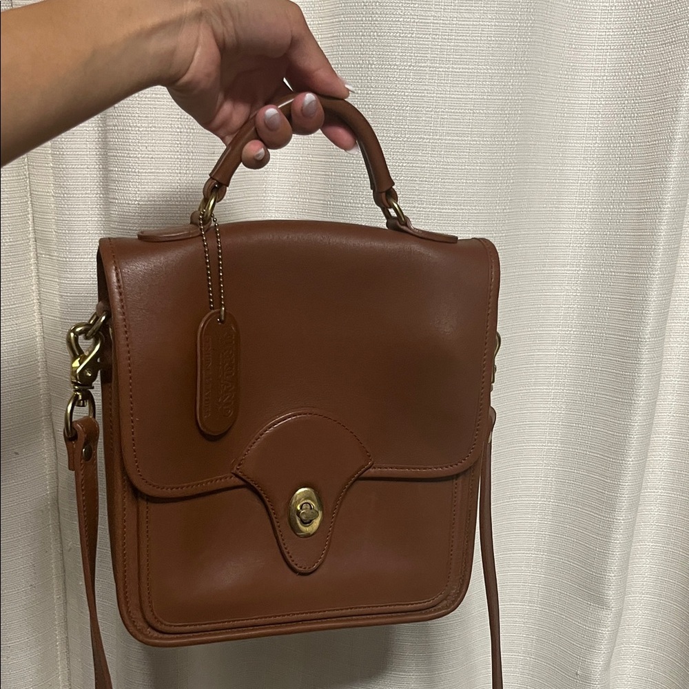 Kirkland Signature Brown Genuine Leather Tote